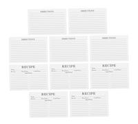Ciieeo 50pcs Compact Recipe Cards Double-Sided Cooking Note Papers for Daily Use Kitchen Supplies Food Ingredient Recording Sheets