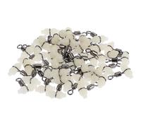 Ciieeo 50pcs Green Fishing Rolling Swivels with Gourd Shaped Design, Iron and Plastic Material, Anti-entanglement Feature for Improved Fish Luring, Fishing Tackle Accessory