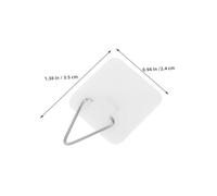Ciieeo 50pcs Invisible Adhesive Plate Hangers Strong No Drill Sticky Hooks for Picture Frames Decorative Plates Wall Hanging Robust Hold for Smooth Surfaces in Living Bedroom Office