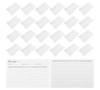 Ciieeo 50pcs Kraft Paper Recipe Cards Full Sheet Note Cards for Kitchen Organizing and Categorizing Recipes with Vintage Aesthetic and Writable Lines, for Family Gatherings