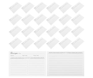 Ciieeo 50pcs Kraft Paper Recipe Cards Full Sheet Note Cards for Kitchen Organizing and Categorizing Recipes with Vintage Aesthetic and Writable Lines, for Family Gatherings