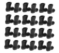 Ciieeo 50pcs Miniature Santa Claus Boots Doll Shoes Accessories for Christmas Decoration Colorful Plastic Shoes for Dolls for Craft Projects and Imaginative Play