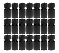 Ciieeo 50pcs Universal Wheelchair Joystick Gaiter and Knob Protector Covers, Black Plastic Walker Accessories for Mobility Scooters and Electric Wheelchairs, 2.24x1.38x0.90in