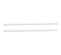 Ciieeo 5A Aluminum Alloy Drumsticks Pair Silver Metal Practicing Drum Sticks for Drum Set for Basic Skill Training and Instrument Accessories