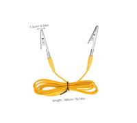 Ciieeo 5pcs Anti-static Grounding Wire with Dual Insulated Alligator Clips and Terminal Lug Static Discharge Cable for Electrical Devices and Sensitive Equipment