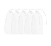 Ciieeo 5pcs Aquarium Filter Bags 180 Micron Nylon Fine Mesh Drawstring Filtration Bags for Fish Tank Filter Media Activated Carbon and Bio Media
