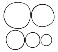 Ciieeo 5pcs Aquarium Floating Plant Rings Fish Feeding Isolation Circles 80-200mm Eva Plastic Black Floating Duckweed Ring Holder for Fish Tank Accessories