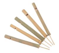 Ciieeo 5pcs Bamboo Bird Call Whistles Portable Musical Instruments with Precise Bird Call Simulation for Outdoor and Forest Activities for Enthusiasts and Nature Lovers