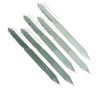 Ciieeo 5pcs Black Gel Ink Pens for Students - Quick-dry Press-type Carbon Gel Pens with Matcha Green Barrel, Smooth Writing Multi-use Office and School Supplies