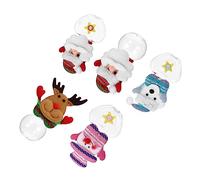Ciieeo 5pcs Candy Jar Party Supplies Christmas Storage Jar Christmas Tin Candy Dish Candles Tin Storage Container Cookie Treat Boxes Favor Boxes Plastic