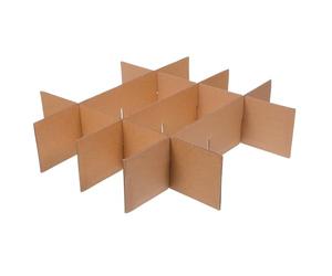 Ciieeo 5pcs Cardboard Boxes Grid Design Dividers for Packing and Transportation Processes, Khaki Paper Material Protects Items during Shipping, Easy to Assemble Cardboard Boxes