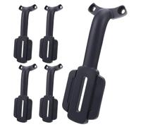 Ciieeo 5Pcs Ceiling Fan Arms Replacement Mounting Brackets Aluminum Belt Buckle Style Sand Grey for Traditional Fan Blades Home Repair Parts