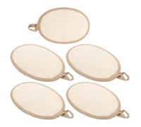 Ciieeo 5pcs Natural Loofah Shower Sponge for Bath and Body Exfoliating Dead Skin Cells with Soft Loofah and Cloth Material, for Full Body Cleaning in Shower or Bath
