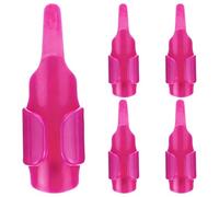 Ciieeo 5pcs Plastic Sewing Finger Pusher Ergonomic Design, Thumb Protection Thimble for Hand Quilting and Patchwork, Portable Plastic Finger Tool for Embroidery and Sewing Tasks