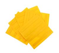 Ciieeo 5Pcs PVC Road Stickers Yellow Blind Path Tiles Non-slip Tactile Floor Boards for Outdoor Sidewalk Safety Easy to Peel and Weather Resistant