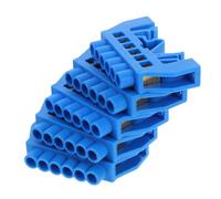 Ciieeo 5PCS Terminal Block Bus Bar Positions Brass Terminal Connector for Precise Wiring Grounding Strip for Distribution Boxes High Temperature Resistant Versatile for Industrial