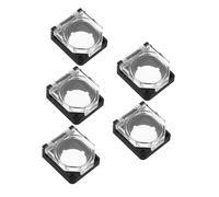 Ciieeo 5pcs Transparent Push Button Cap Covers Plastic Toggle Switch Protectors Material Anti-accidental Press Safety Covers for Industrial and Home Use
