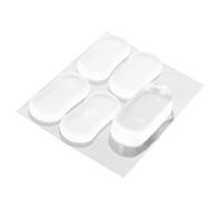 Ciieeo 5pcs Transparent Silicone Toilet Lid Bumpers Soft Cushion Pads with Slip Silent Design for Bidet Attachment and Toilet Seat Replacement Durable Non Deformable