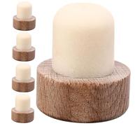Ciieeo 5pcs Wine Bottle Stoppers Wooden Red Wine Corks Bottle Stopper Cork Bulk for Party Use
