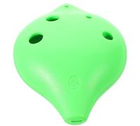 Ciieeo 6-hole Alto Ocarina in C Key, Portable Green Resin Wind Instrument for Beginners, Small Lightweight Musical Instrument Suitable for Music Learning and Performance