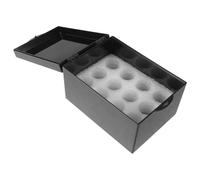 Ciieeo 6-Hole Insulin Vial Organizer Acrylic Medication Storage Portable Insulin Travel Case with Light Blocking Insulation for Stationary Medicine Storage Bin Applications and Travel