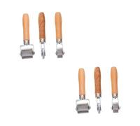 Ciieeo 6 Pcs Handle Tire Repair Rollers with Pressing Wheels Scratch Labor Saving Design Smooth Rolling Action for Car Tire Patch Adhesion