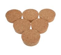 Ciieeo 6 Pcs Hydroponic Vase Cork Lid Stoppers for Glass Terrarium Planters, Bulb Vase Cork Seal Caps 64.5x20x58mm Glass Jar Accessories for Indoor Plant Propagation