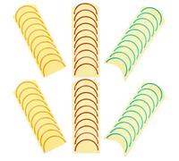 Ciieeo 6 Sheets Gauge Marking Sticker Pressure Meter Indication Label Self-adhesive Easy Installation Accurate Pressure Range Display Assorted Color for Indoor Outdoor