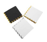 Ciieeo 60pcs Black and White Disposable Party Napkins Gold and Silver Foil Edges, 25x25cm Elegant Paper Serviettes for Birthday, Wedding, BBQ and Tea Party Supplies