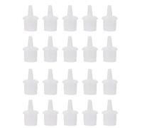 Ciieeo 60pcs Eyelash Glue Bottle Replacement Nozzle Caps Universal Plastic Tips for Eyelash Extensions Grafting Tools, Small Glue Bottle Mouths Suitable for Professional Beauty Use
