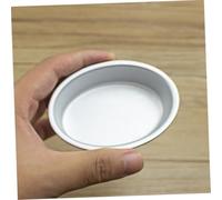 Ciieeo 6pcs Anodized Oval Cake Baking Molds Non-Stick Aluminum Alloy Bread and Cheese Making Pans Smooth Polished Surface Safe Edges for Toast Baking Family and Festival Use