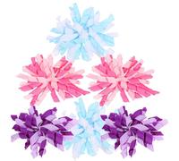 Ciieeo 6pcs Assorted Color Fabric Alligator Hair Clips for Little, Easy to Use and Comfortable to Wear Hair Accessories for Engagements and Weddings