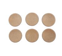 Ciieeo 6pcs Black 54x13 Matte Speaker Dust Cap Replacement Dome Cover | Cloth and Pulp Composite, Speaker Repair Accessory, Subwoofer Use, Elegant Finish, Not Easy to Crack