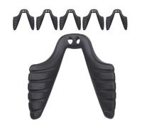 Ciieeo 6pcs Black Rubber Eyeglass Nose Pads Double Hole Integrated Design for Sunglasses and Eyewear, Offering Portable Convenience and Universal Fit for Sports and Daily Use