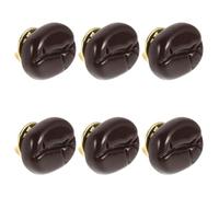 Ciieeo 6pcs Coffee Bean Brooches for Women Lightweight Resin Pins with Realistic Design, Cute and Versatile Decoration for Social Occasions and Casual Wear