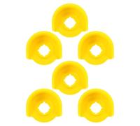 Ciieeo 6pcs Emergency Stop Button Protective Covers 22mm Plastic Push Switch Guards Panic Button Stop Switch Covers for Industrial Control Safety