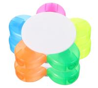 Ciieeo 6pcs Fluorescent Marker Pens Half Petal Shape Watercolor Highlighters for Student Writing Supplies Thick Tip Colouring Pens