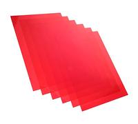 Ciieeo 6pcs Gel Light Filter Sheets for Scrapbooks and Art Projects, Red Pvc Colour Collector Providing Eye Movement Control and Improved Clarity, Lightweight and Sturdy Classroom Light