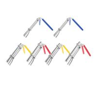 Ciieeo 6pcs Hydraulic U-cup Installation Tool Kit for Hydraulic Cylinder and Piston Rods with Stainless Steel and Rubber Materials, Avoids Lip Twisting and Boosts Productivity, for Garage