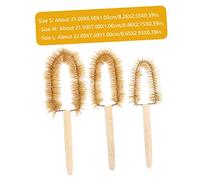 Ciieeo 6pcs Laboratory Beaker Cleaning Brush with Ergonomic Handles Pig Hair Bristles for Chemical and Physical Experiment Equipment Sturdy and Practical for Glassware Cleaning