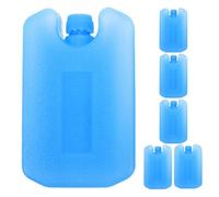 Ciieeo 6pcs Large Portable Ice Packs Reusable Leakproof Freezer Blocks for Coolers Lunch Boxes Air Cooler Compatible Rapid Cooling Gel Packs for Picnic Camping Food Transport
