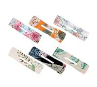 Ciieeo 6pcs Lazy Hair Curler Set Twisted Flower Bun Makers Multi-size Floral Hair Donut Shapers for Women and Updo Accessories