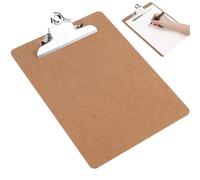 Ciieeo 6pcs Letter Size Clipboards Hardboard Writing Support Lightweight MDF Clip Boards with Comfortable Grip for Professionals Suitable for Sketching on Trips