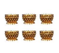 Ciieeo 6pcs Lotus Petal Candle Holders Buddhism Craft Ornaments Lotus Candle Holder Home Decor