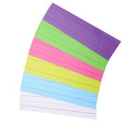 Ciieeo 6pcs Magnetic Whiteboard Strips with Four-line Handwriting Practice Grid, Colorful Dry Erase Flexible Stickers for Preschool Learning and Early Education Supplies
