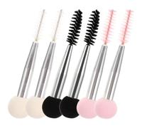 Ciieeo 6pcs Makeup Double Head Brush Dual Head Makeup Sponge Double-ended Design Sturdy Handle Comfortable Grip Unique Elegant Style Gift for Friends and Wife