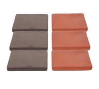 Ciieeo 6pcs Natural Burnt Clay Ceramic Brick for Turtle Habitat with Moisture-regulating and Absorbing Features, for Dry Terrarium and Aquatic Tank Decoration