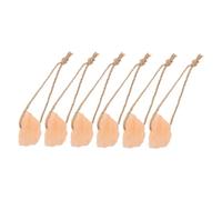 Ciieeo 6pcs Pink Salt Lick Blocks 30-50g Each Natural Mineral Salt Block for Horses Cattle Deer Livestock Rope Essential Equine