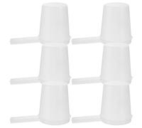Ciieeo 6pcs Portable Bee Water Feeder for Beekeeping with Plastic Honeycomb Entrance Design, Convenient Operation and Small Cups for Bees Drinking Water and Syrup
