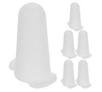 Ciieeo 6pcs Reusable Silicone Piping Tip Organizer with Universal Fit Design, Dustproof Piping Tip Covers for Professional Baking Studios and Cake Decorating Supplies